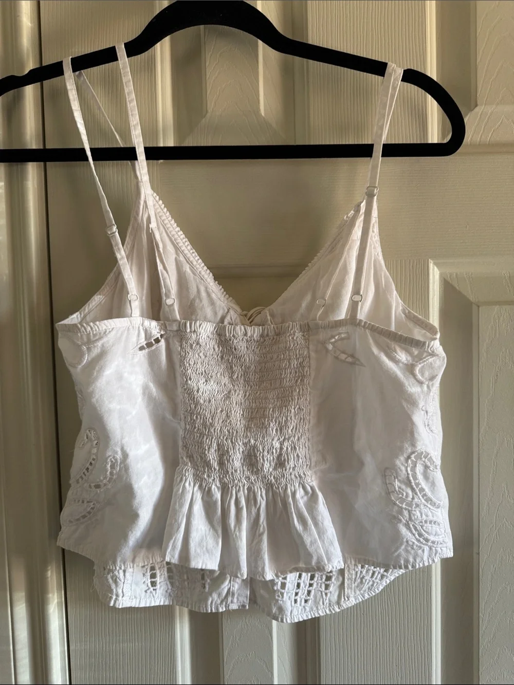 Free People cotton double straps top